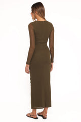 Tormund Midi Dress - Olive