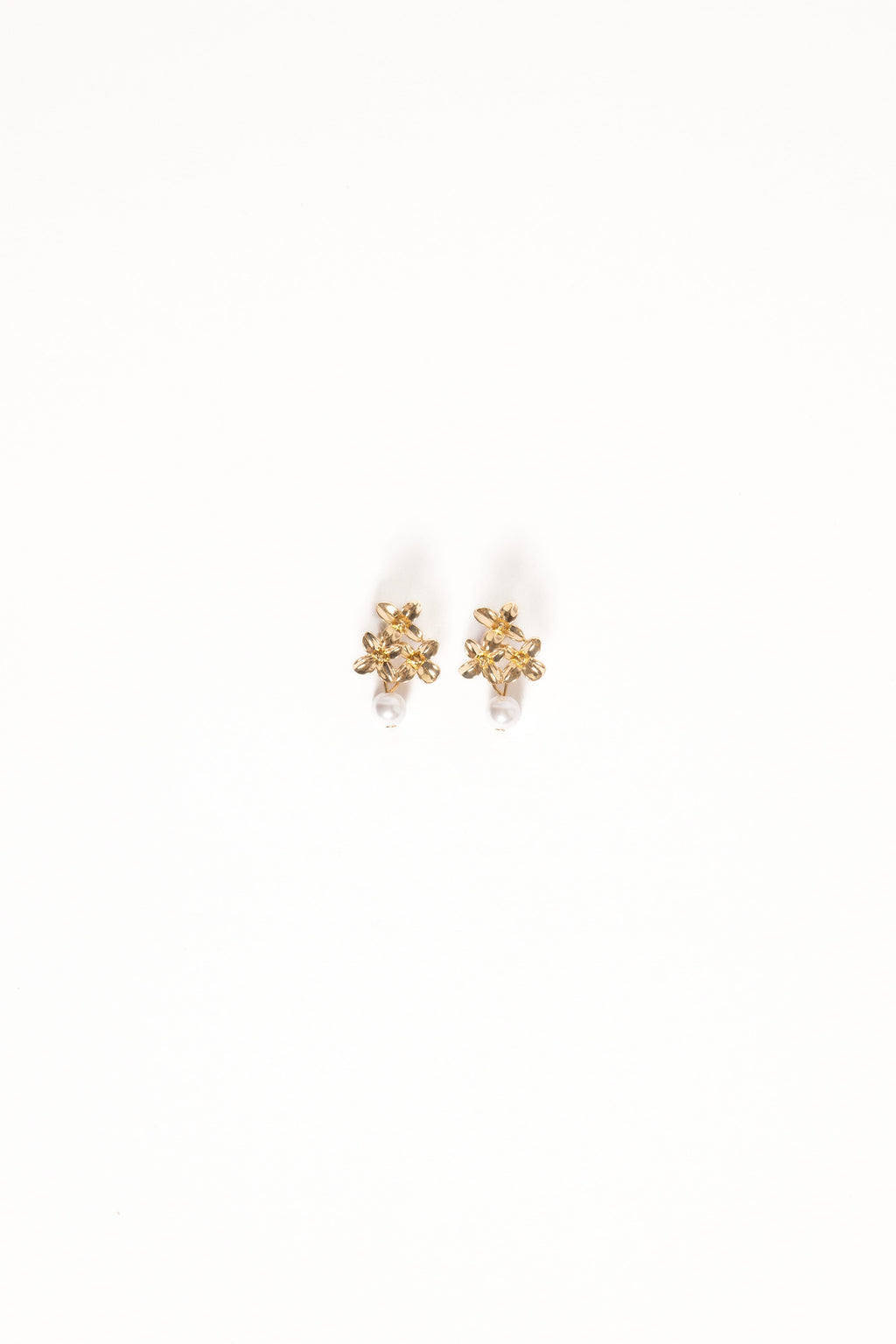Amani Earrings - Gold/Pearl