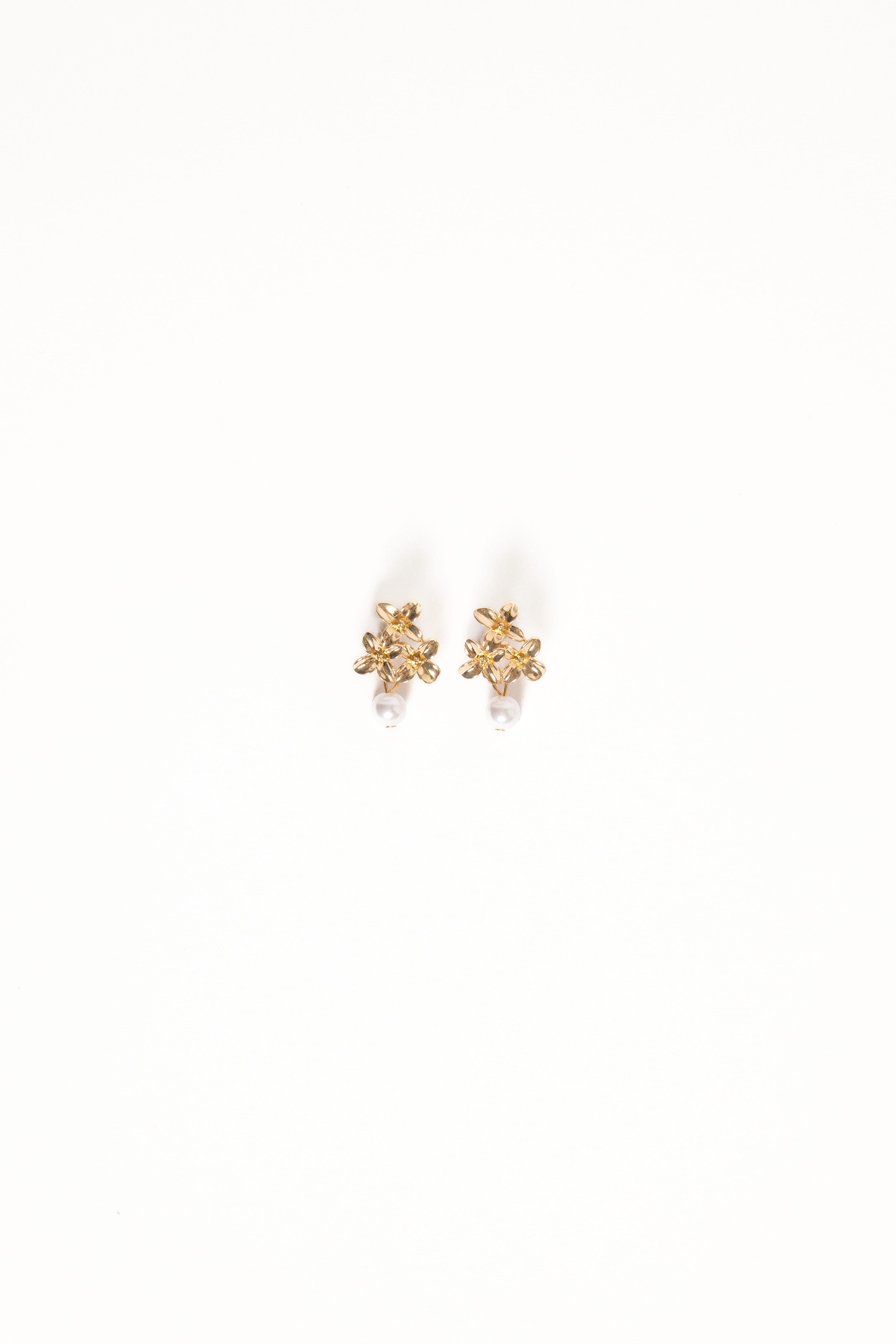 Amani Earrings - Gold/Pearl