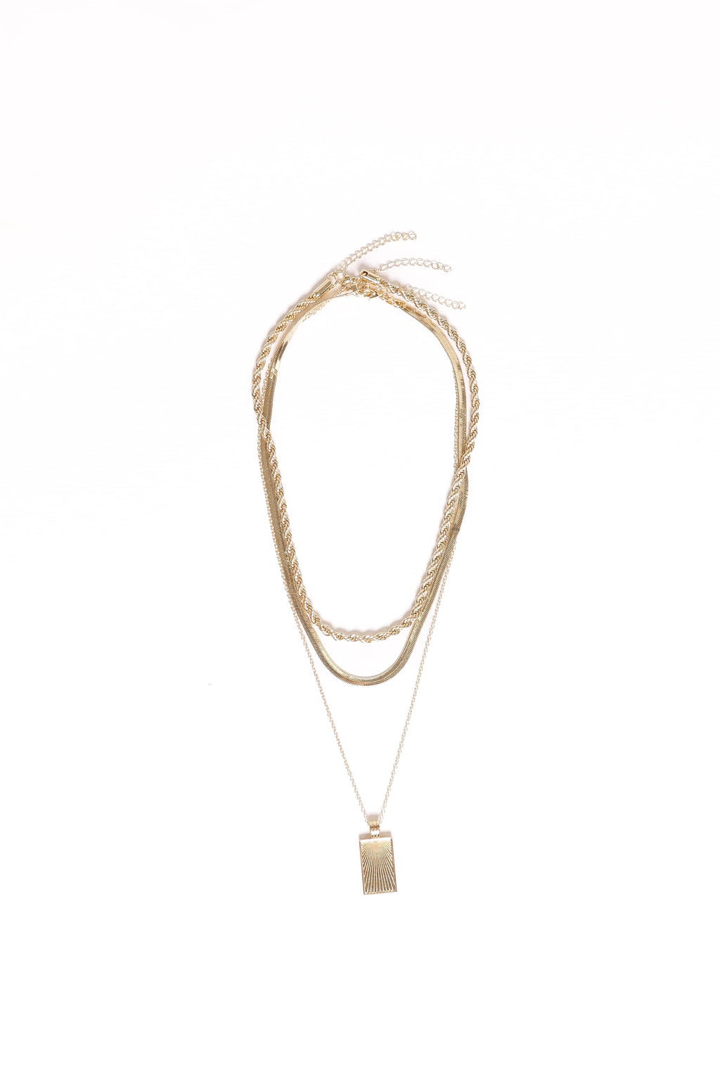Amber Necklace - Gold