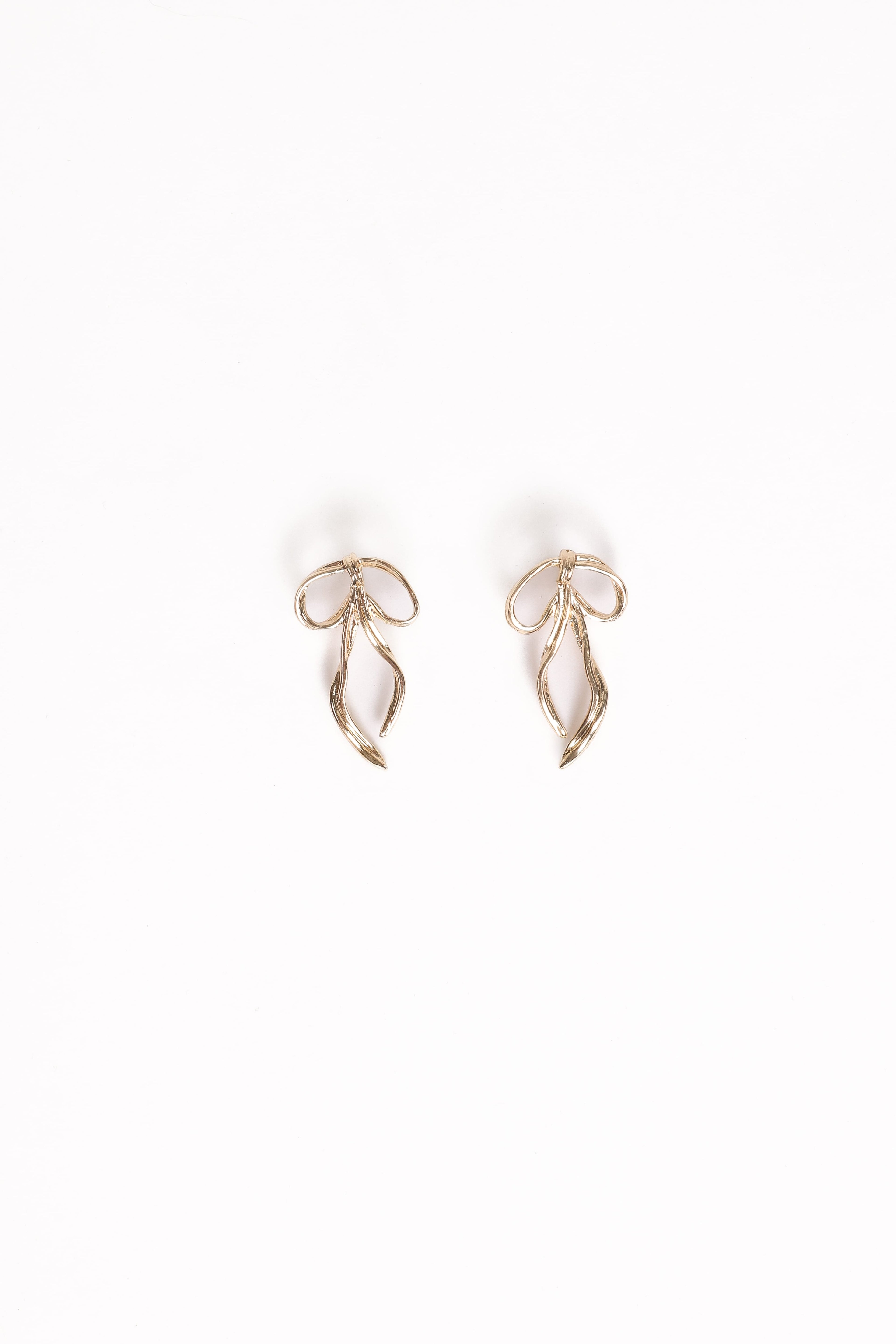 Avery Bow Earrings - Gold