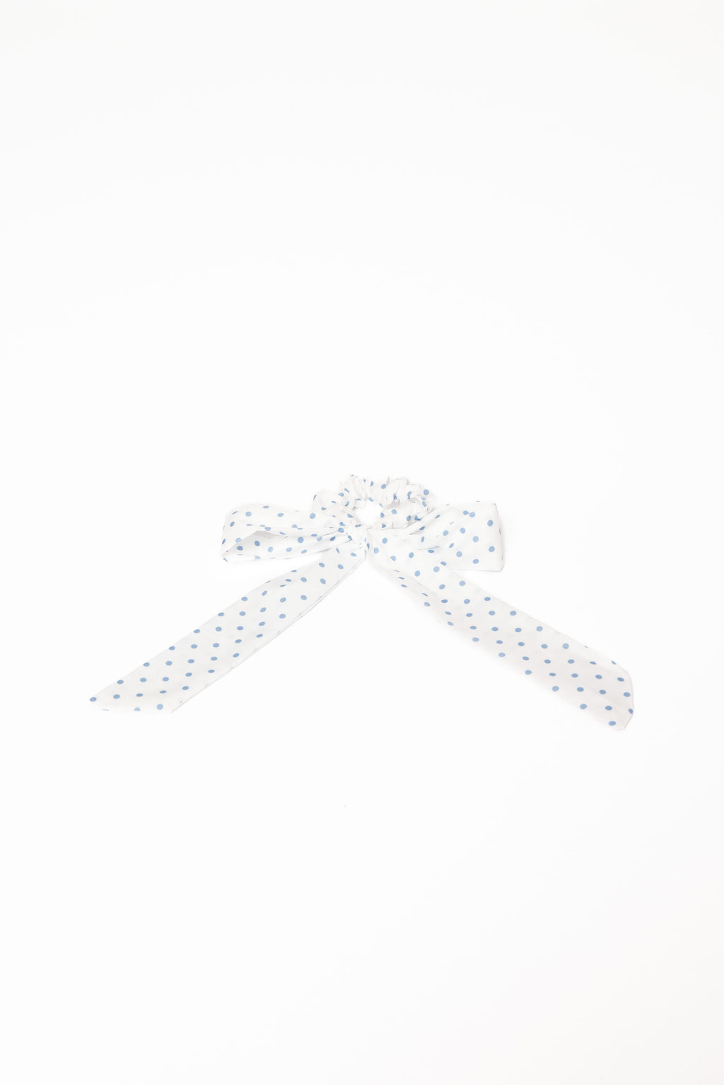 Cass Bow Scrunchie - White
