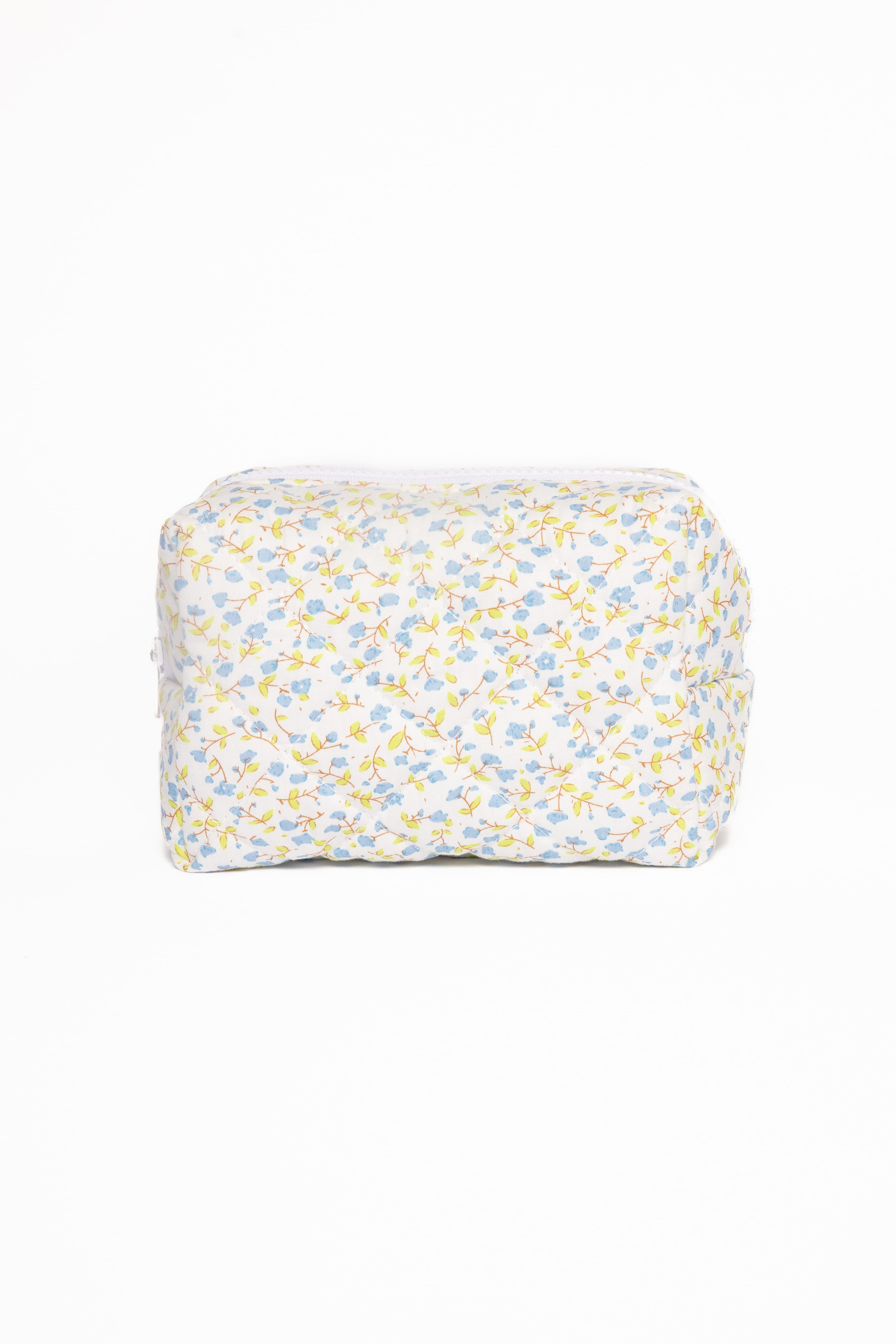 Clementine Cosmetic Bag - Blue Floral