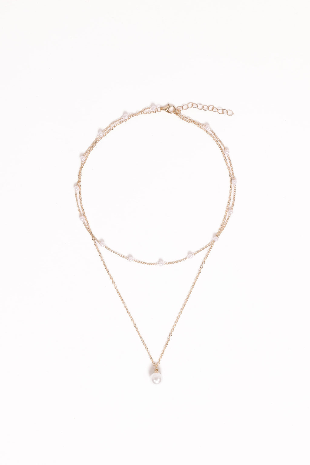 Corinna Necklace - Gold/Pearl
