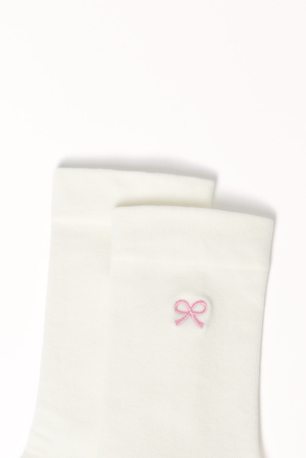 Elsie Bow Socks - White