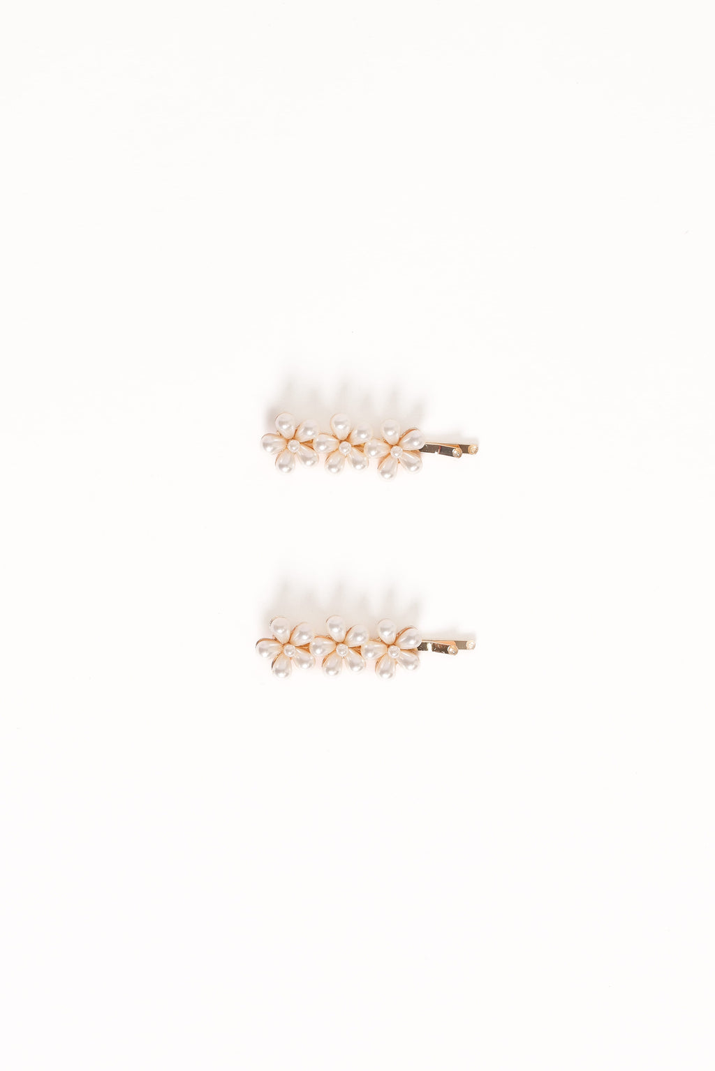 Isabella Hair Clip Set - Pearl