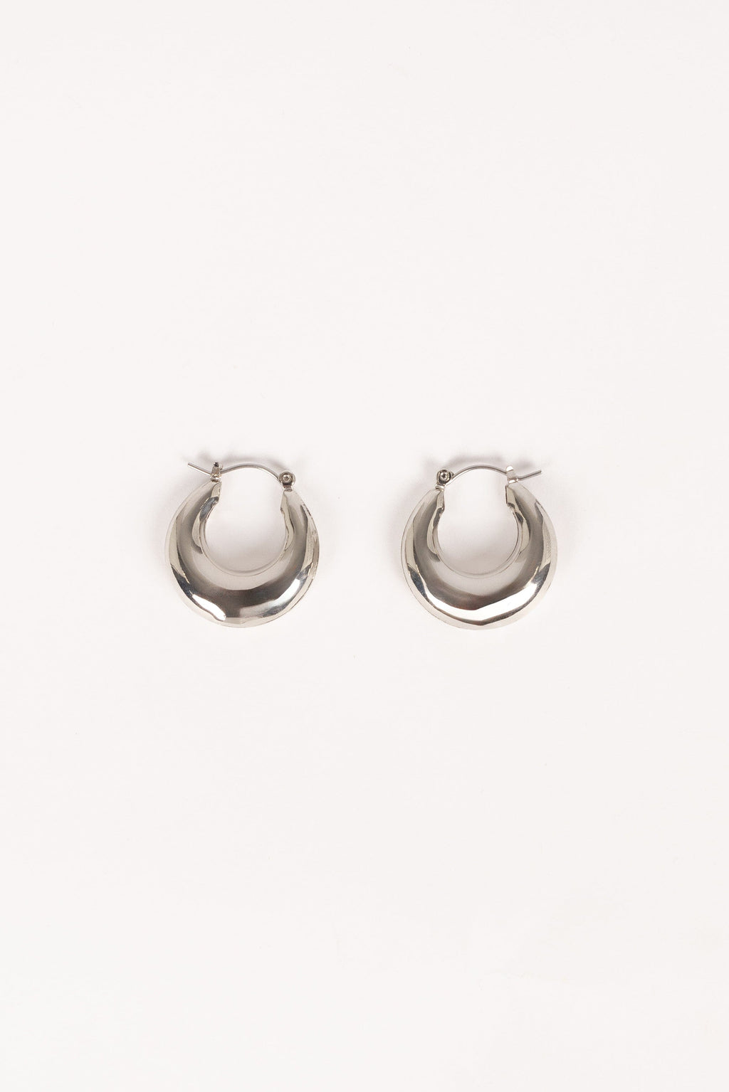 James Hoop Earrings - Silver