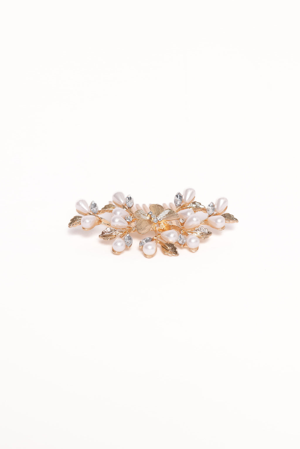 Madelaine Hair Comb - Gold/Pearl