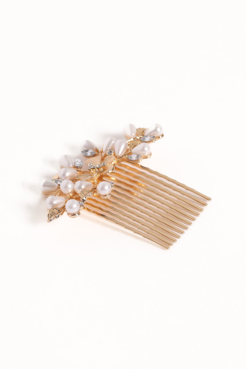 Madelaine Hair Comb - Gold/Pearl