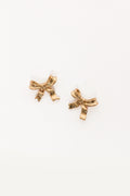 Myra Bow Earrings - Gold