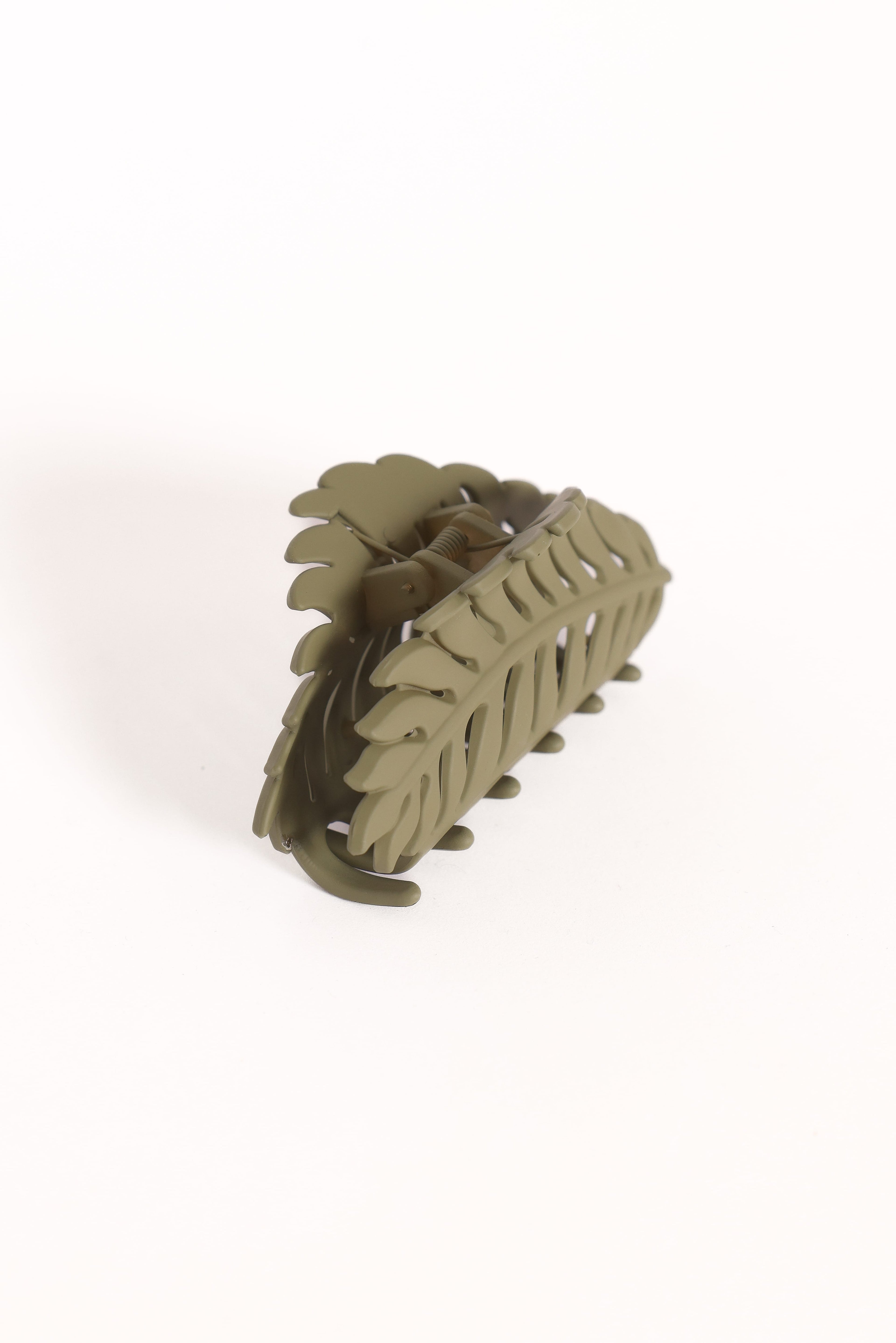 Palm Hair Clip - Green