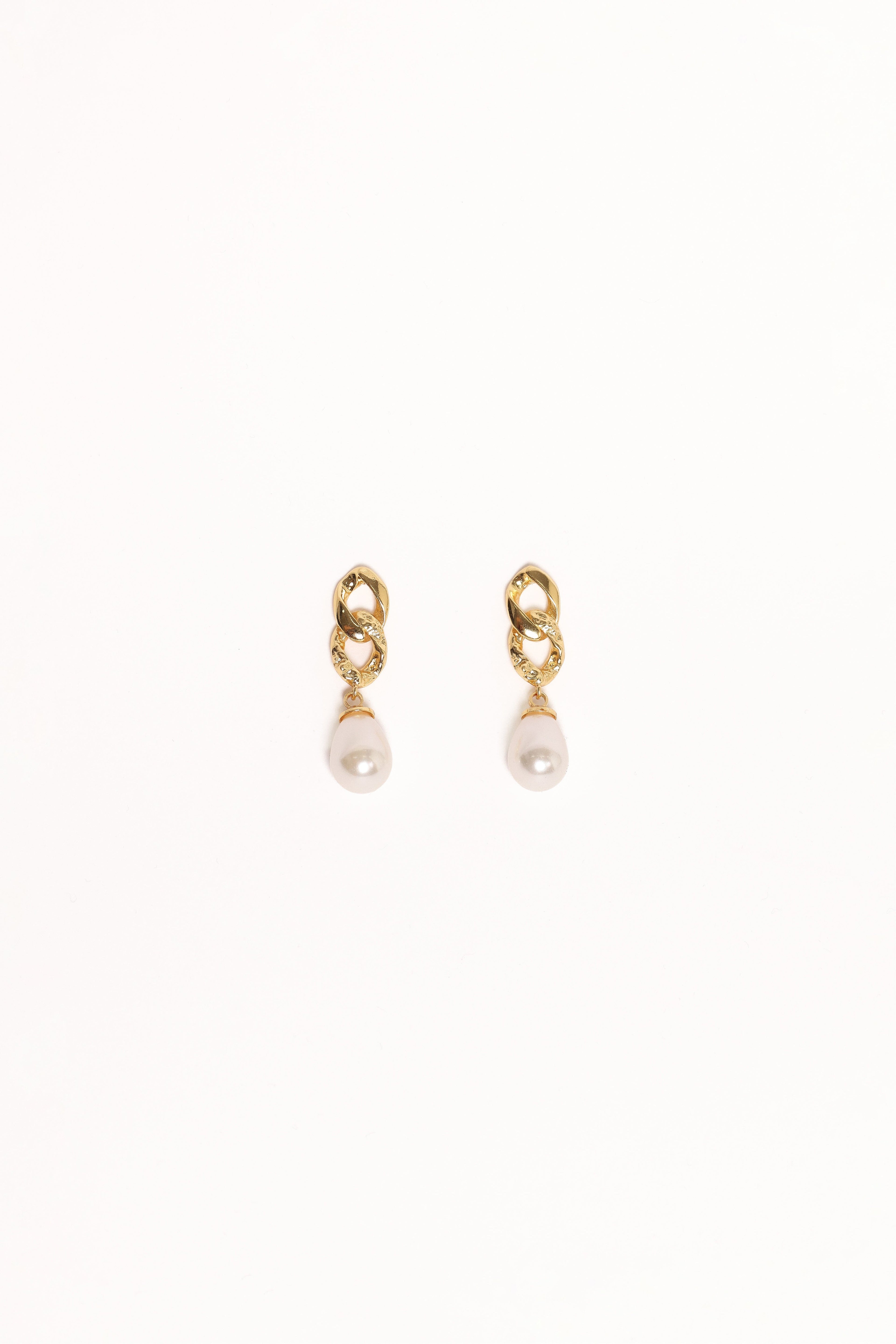 Tallulah Earrings - Gold/Pearl