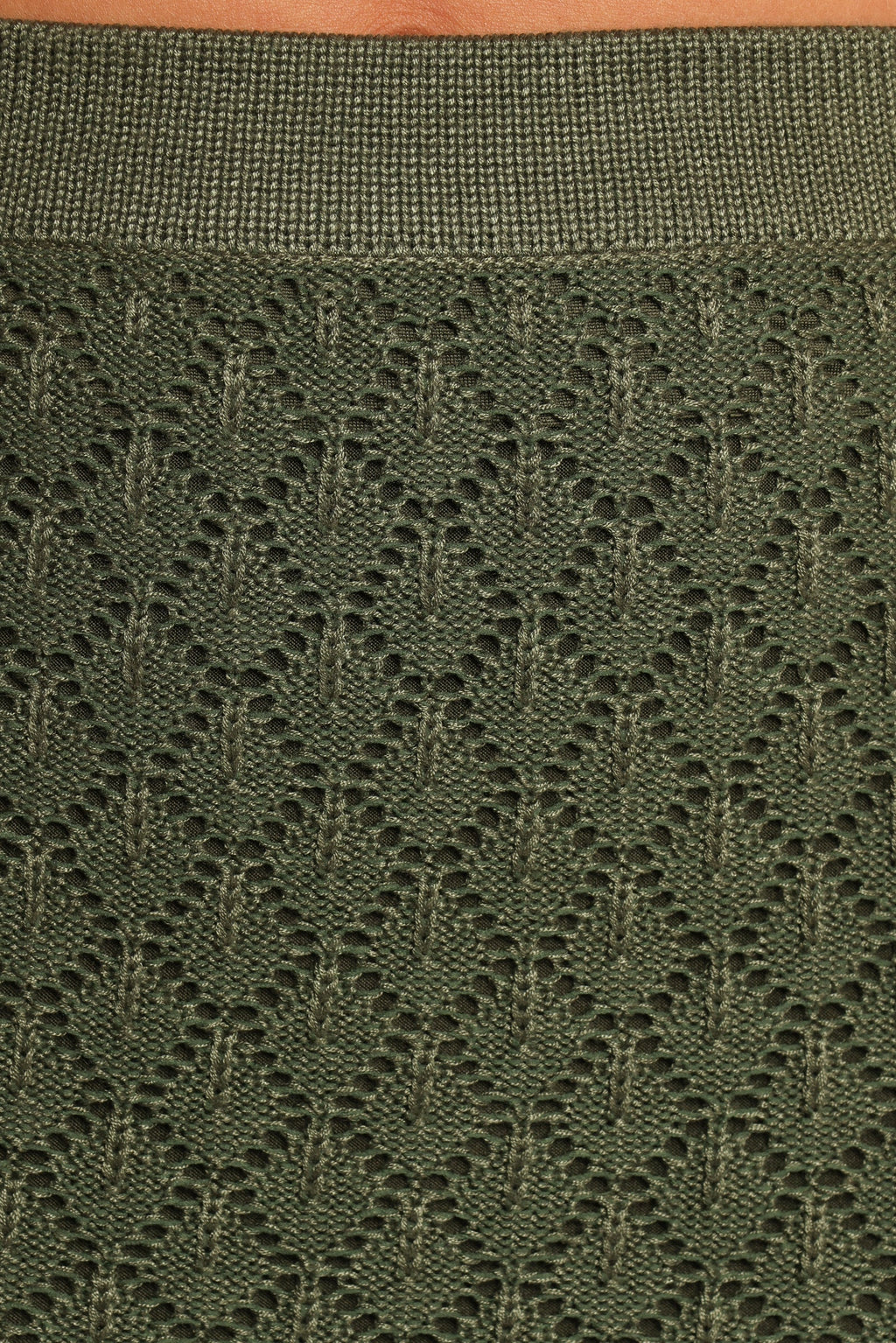 Asplie Knit Maxi Skirt - Olive