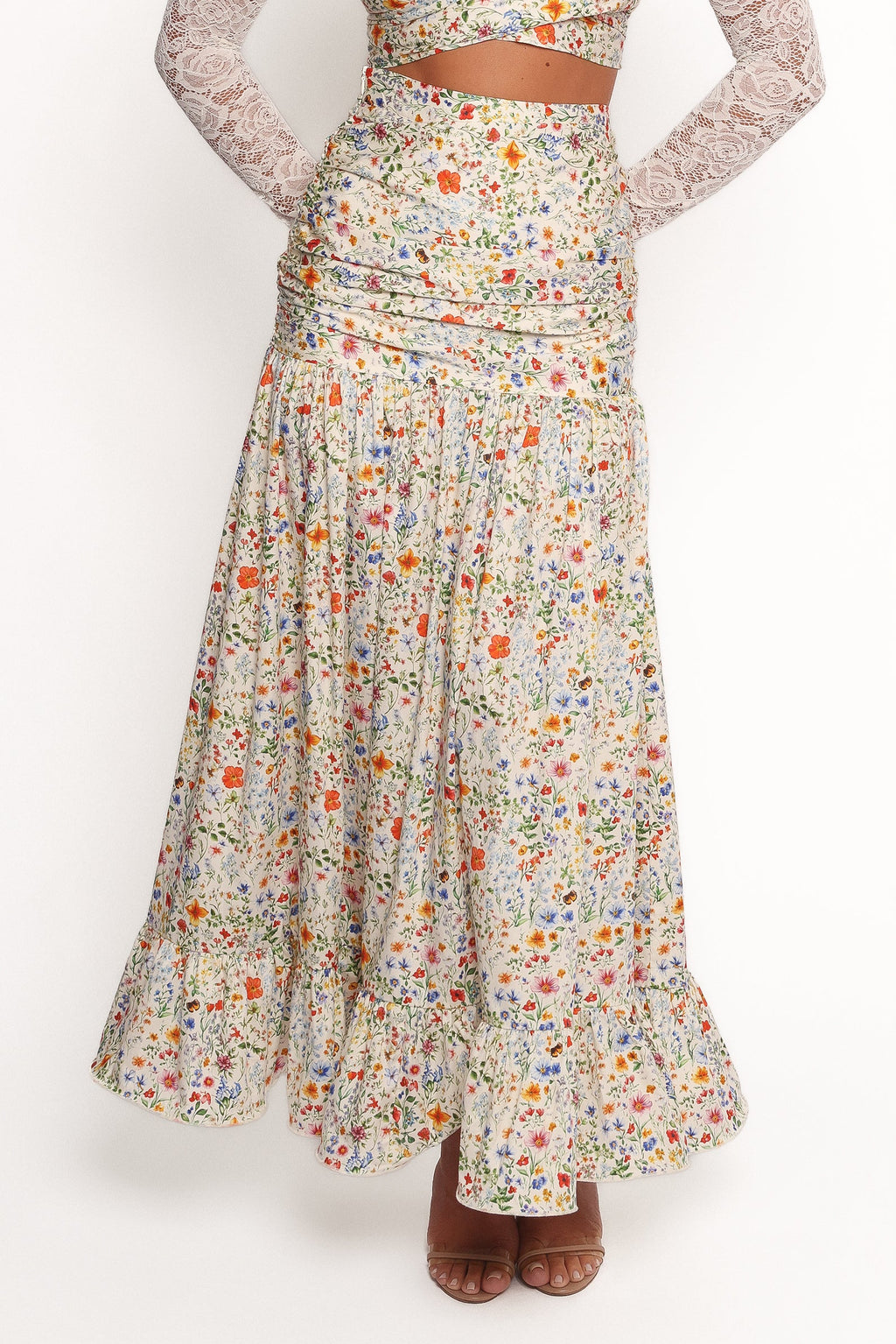 Dara Maxi Skirt - Garden Floral