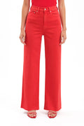 Far Out Wide Leg Jean - Cherry