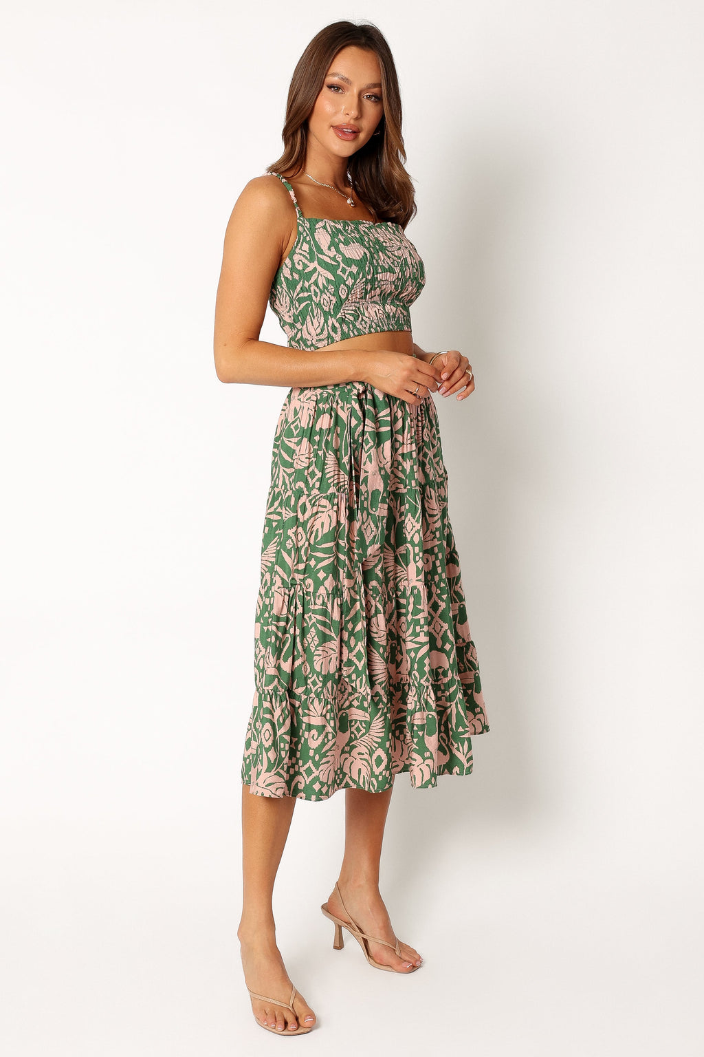 Lani Midi Skirt - Green