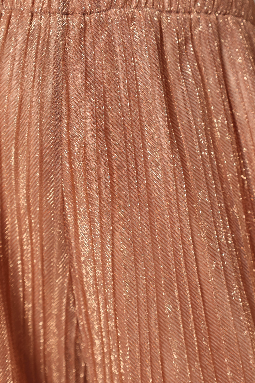 Nancy Plisse Shorts - Rose Gold