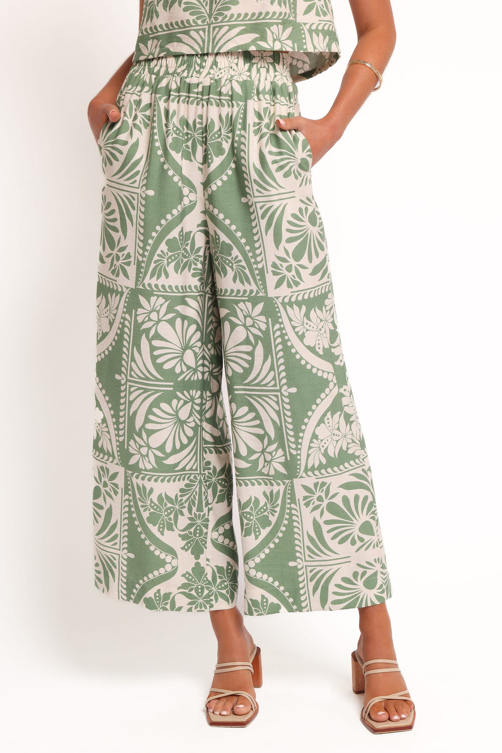 Nevin Pant - Green Floral