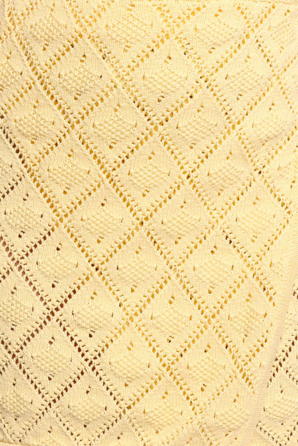 Palma Knit Mini Skirt - Butter Yellow