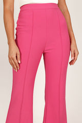 Rutherford Flared Ponte Pant - Fuchsia