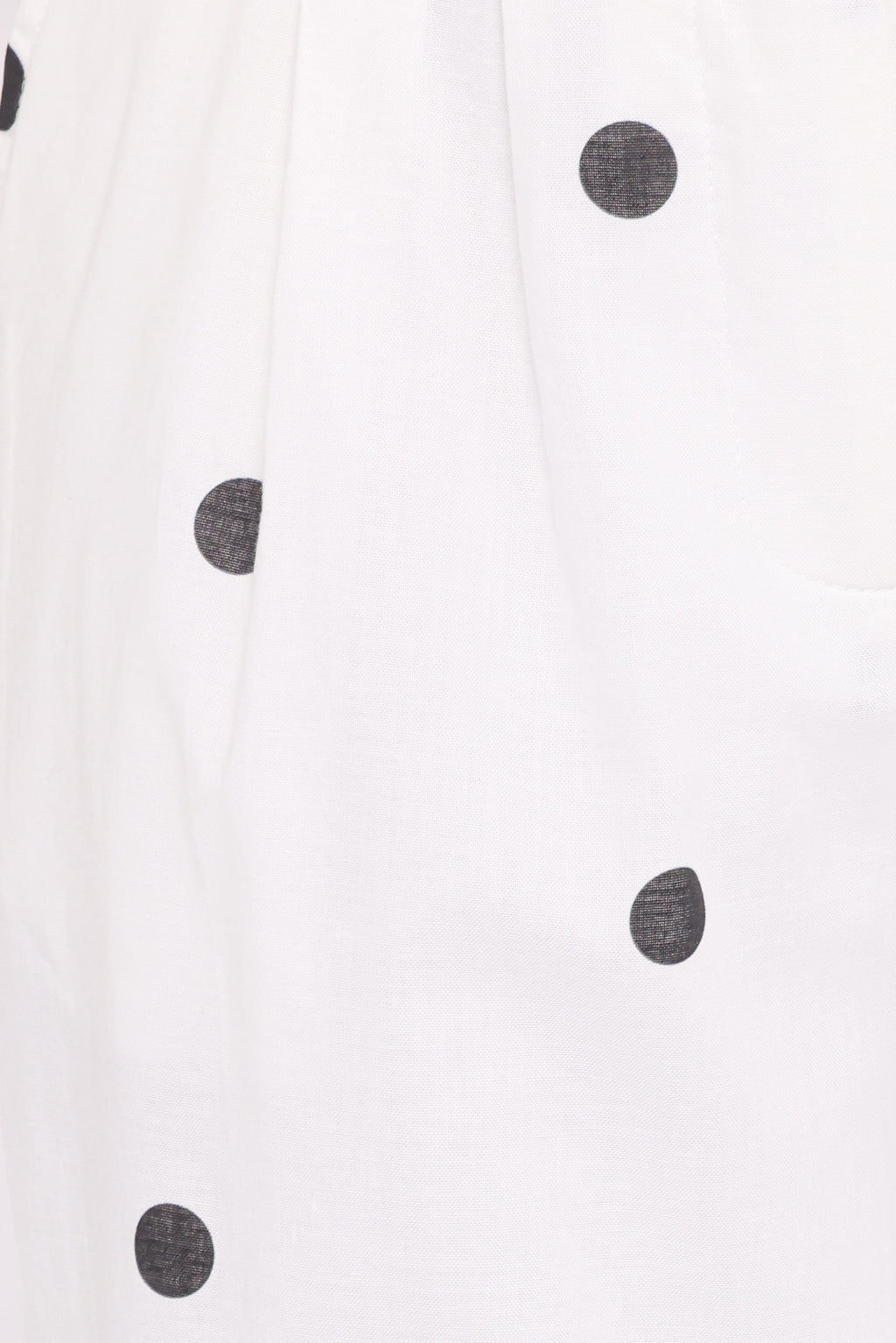 Valora Wide Leg Pant - White Black Polka Dot