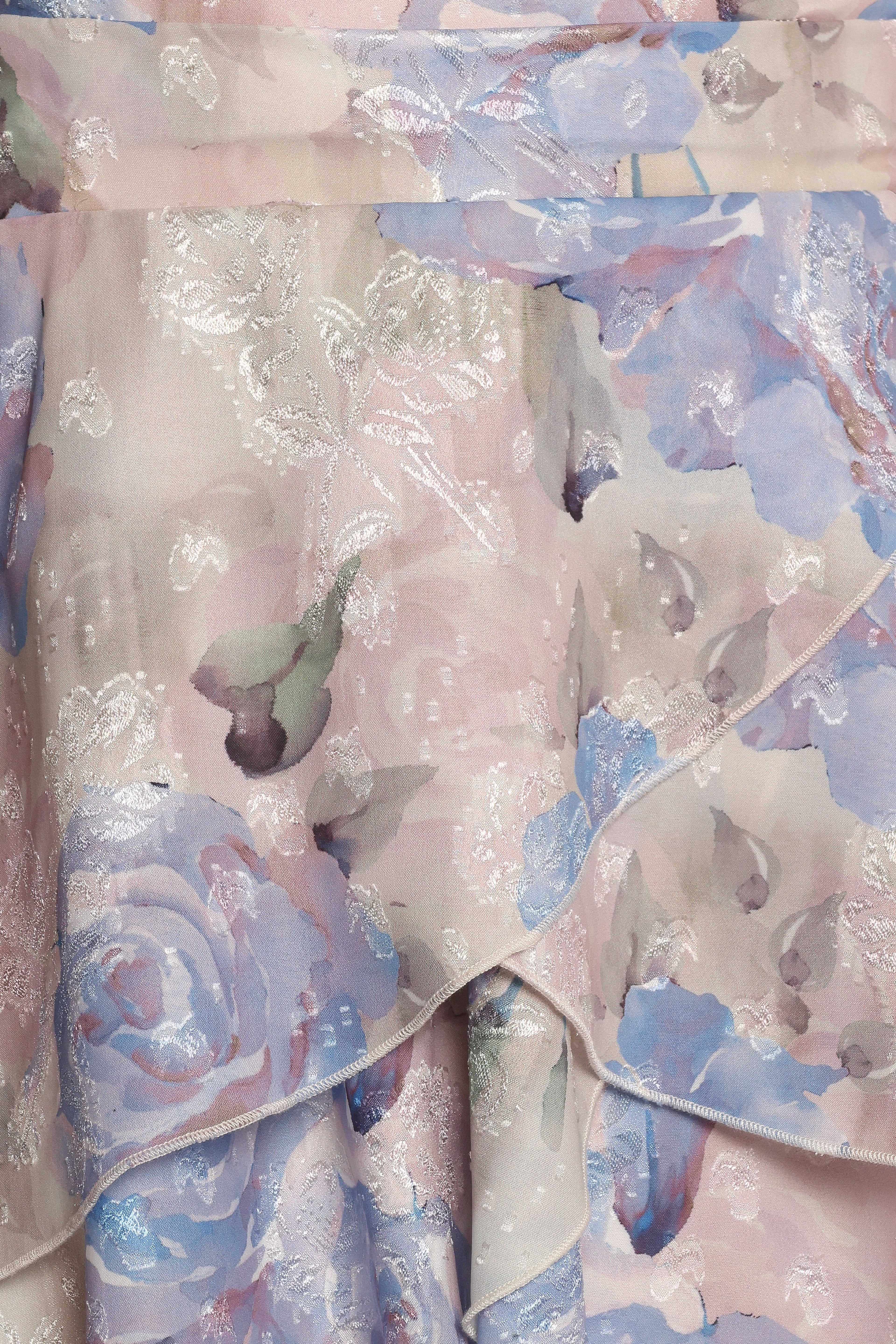 Admira Strapless Maxi Dress - Blue Floral