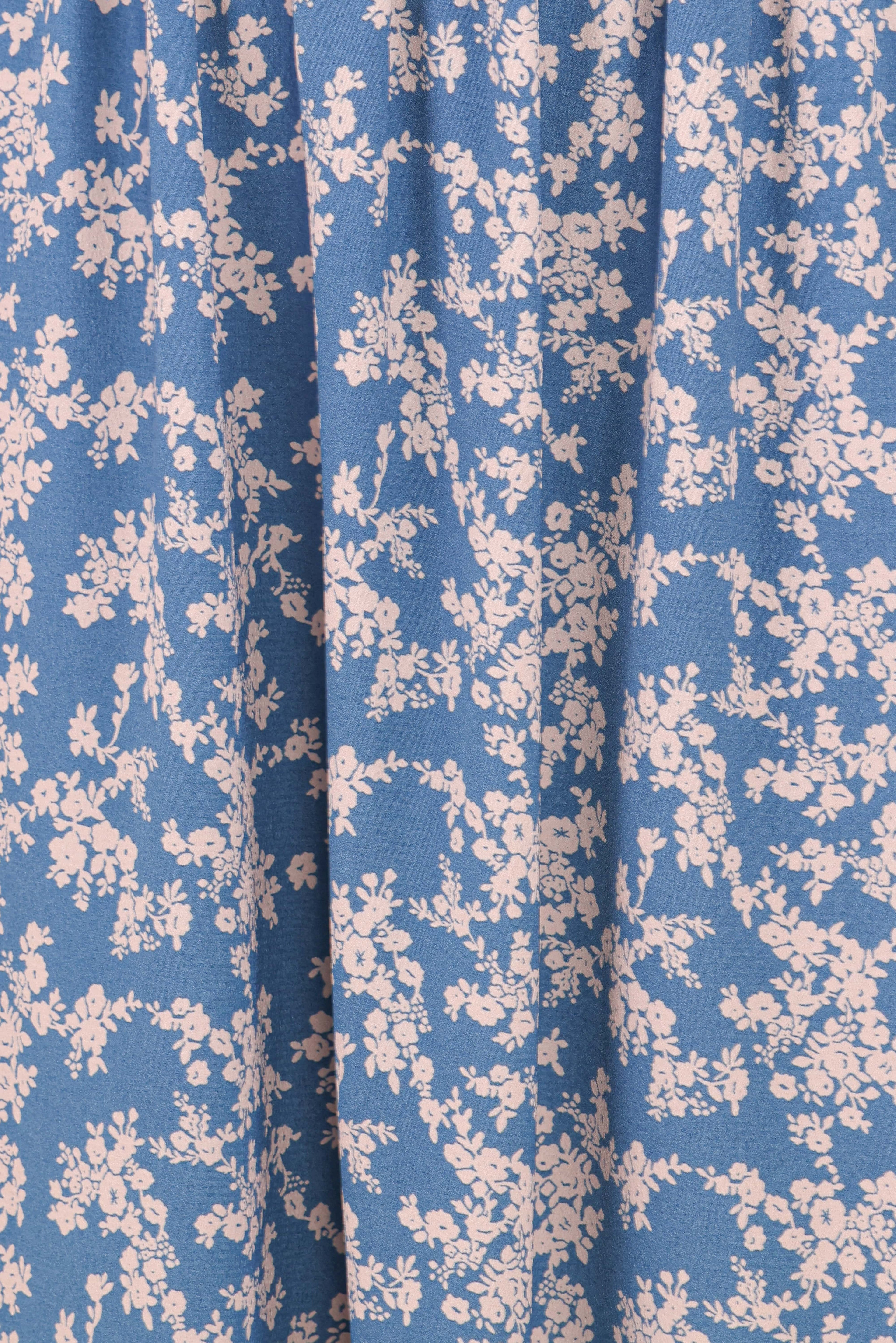 Aine Midi Dress - Blue Floral