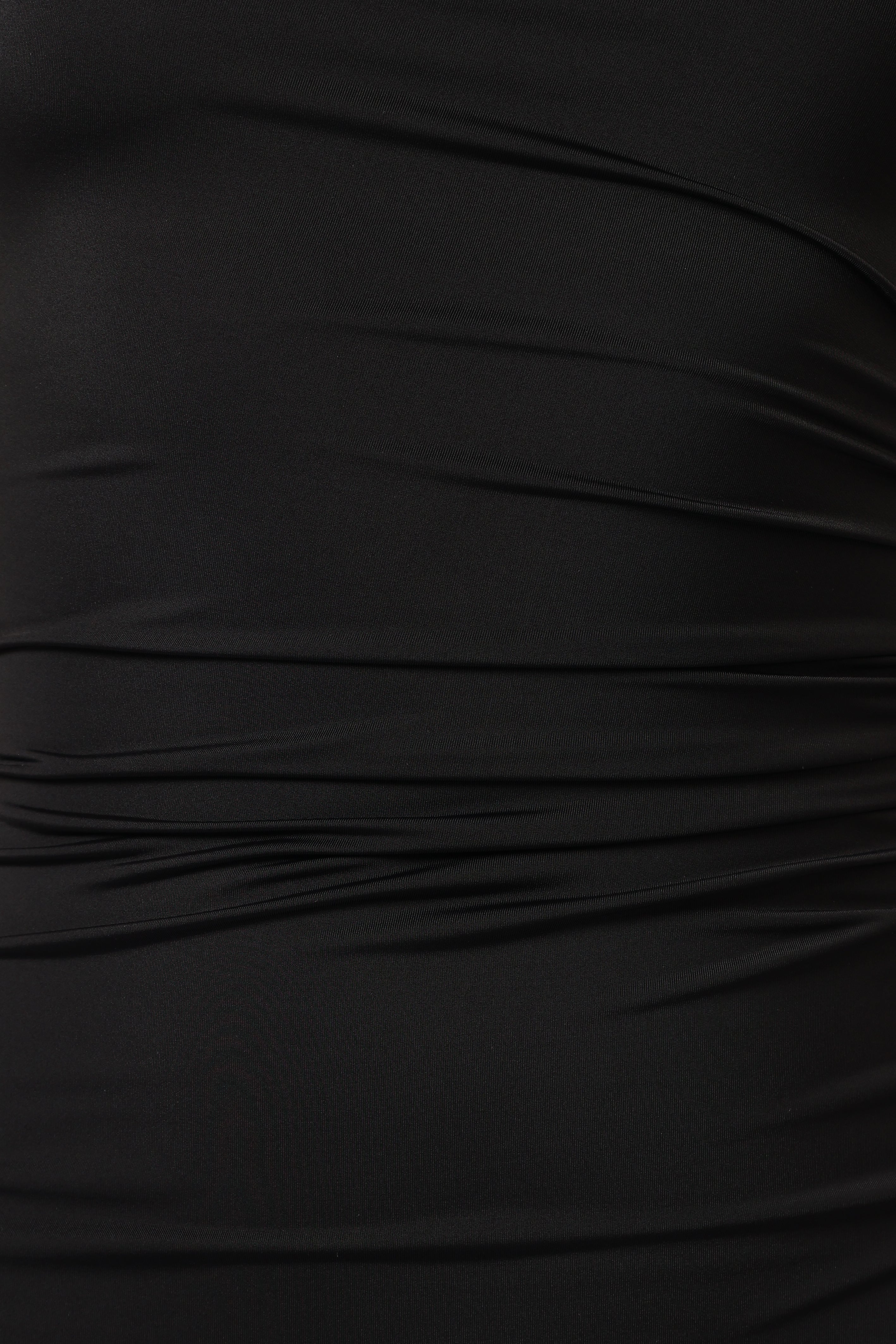 Avila One Shoulder Maxi Dress - Black