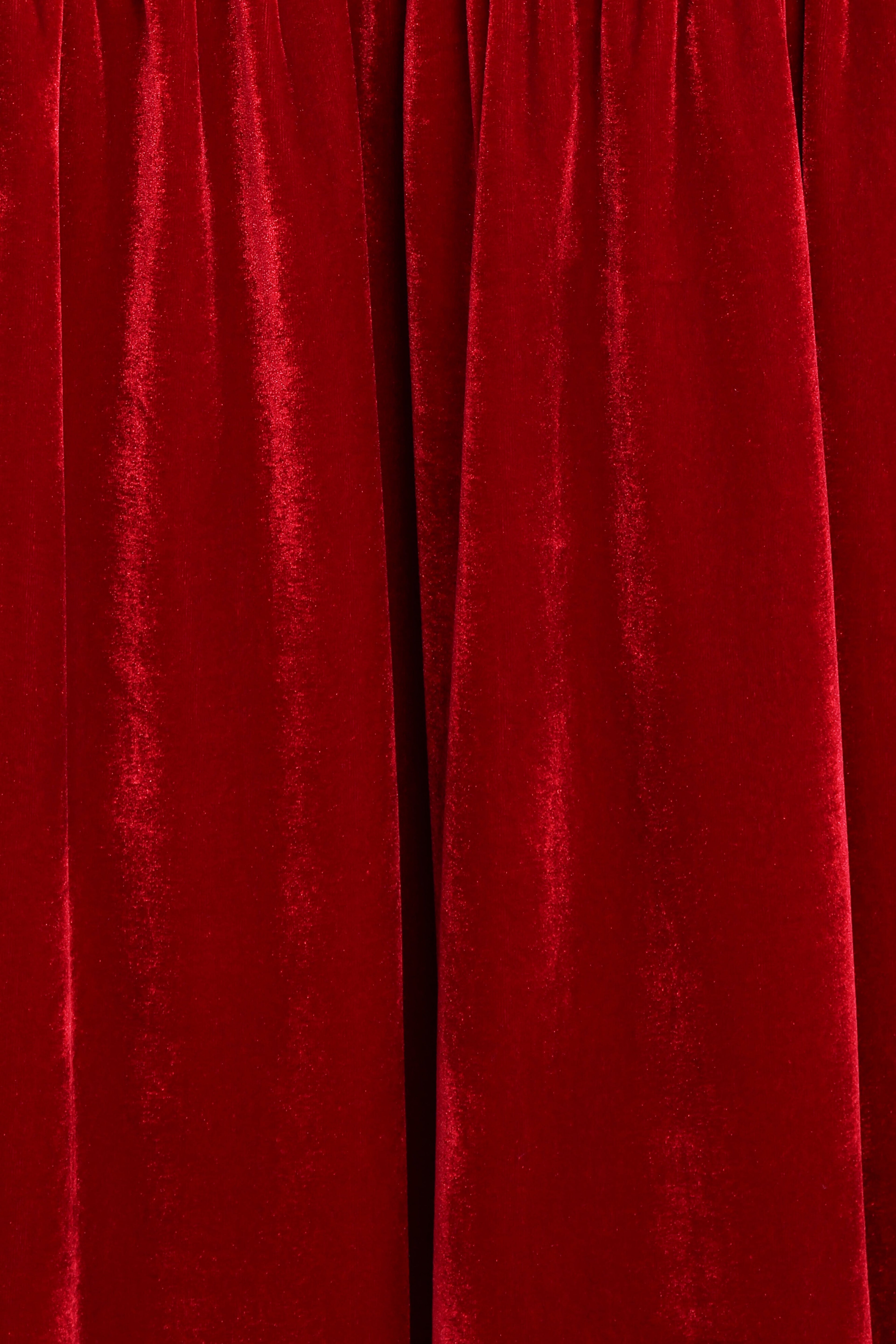 Betina Bow Front Maxi Dress - Red Velvet