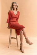 Caledonia Dress - Rust
