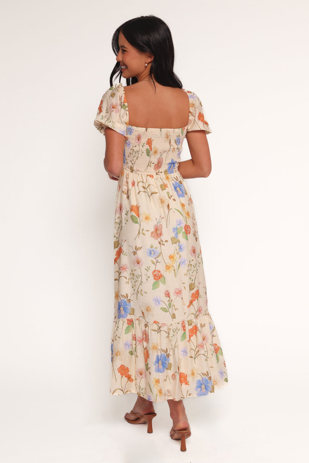 Cecelia Puff Sleeve Maxi Dress - Floral