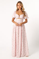 Chloe Puff Sleeve Dress - Chloe Print