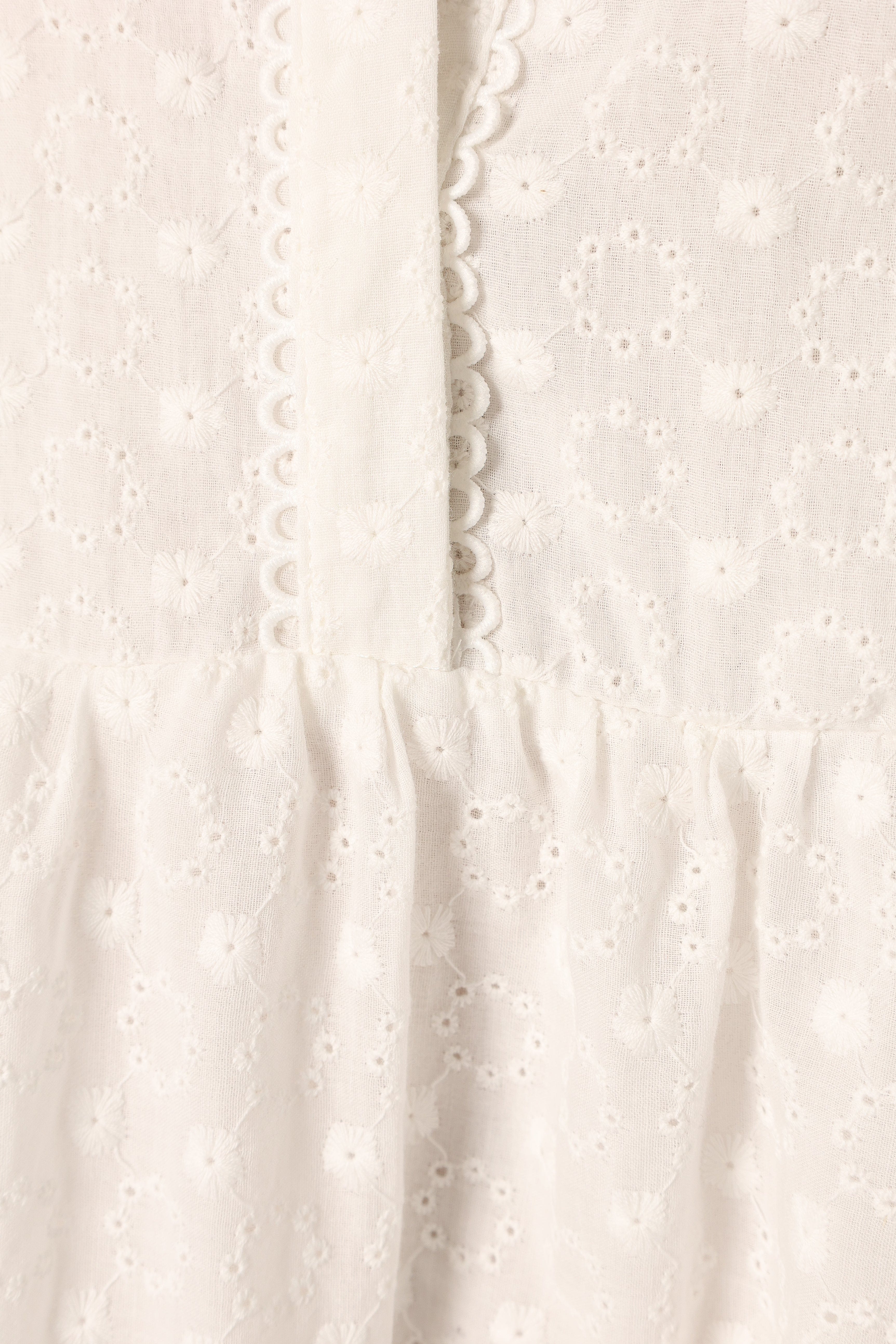 Delia Long Sleeve Mini Dress - White