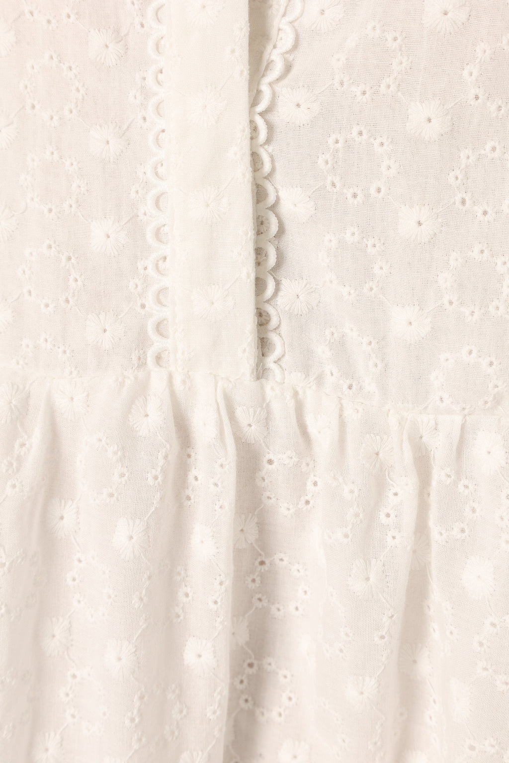 Delia Long Sleeve Mini Dress - White