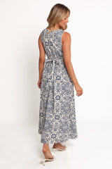 Elysia Midi Dress - Azalea Mosaic