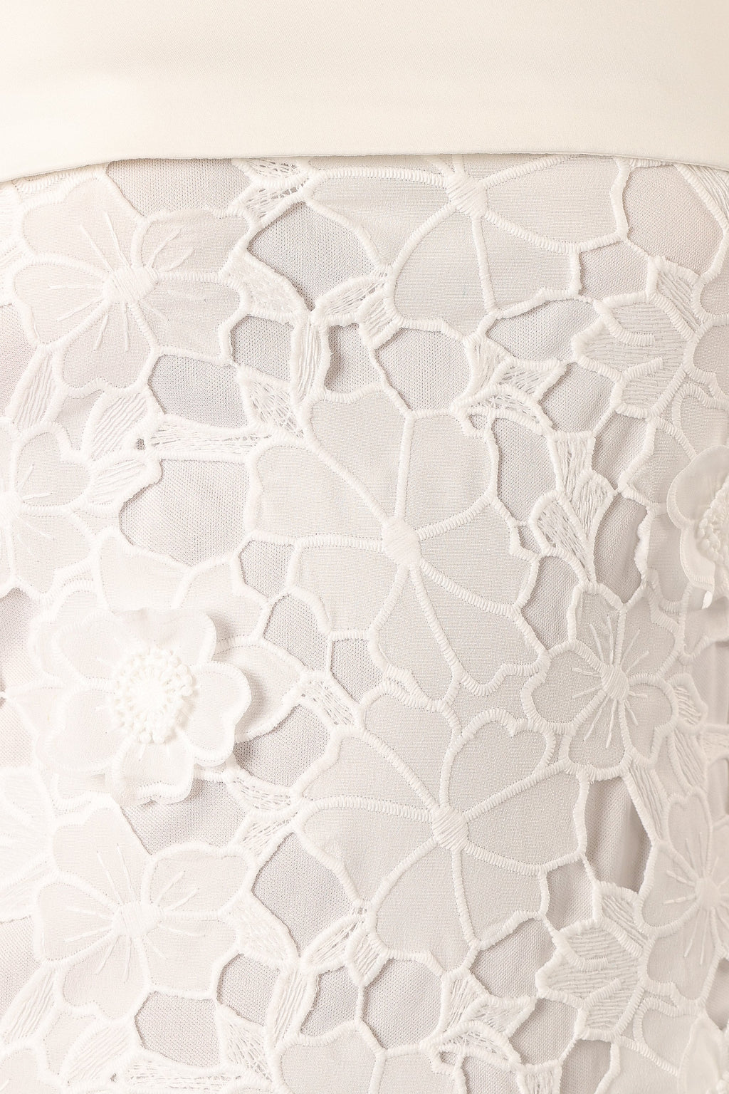 Emersyn Midi Lace Dress - White