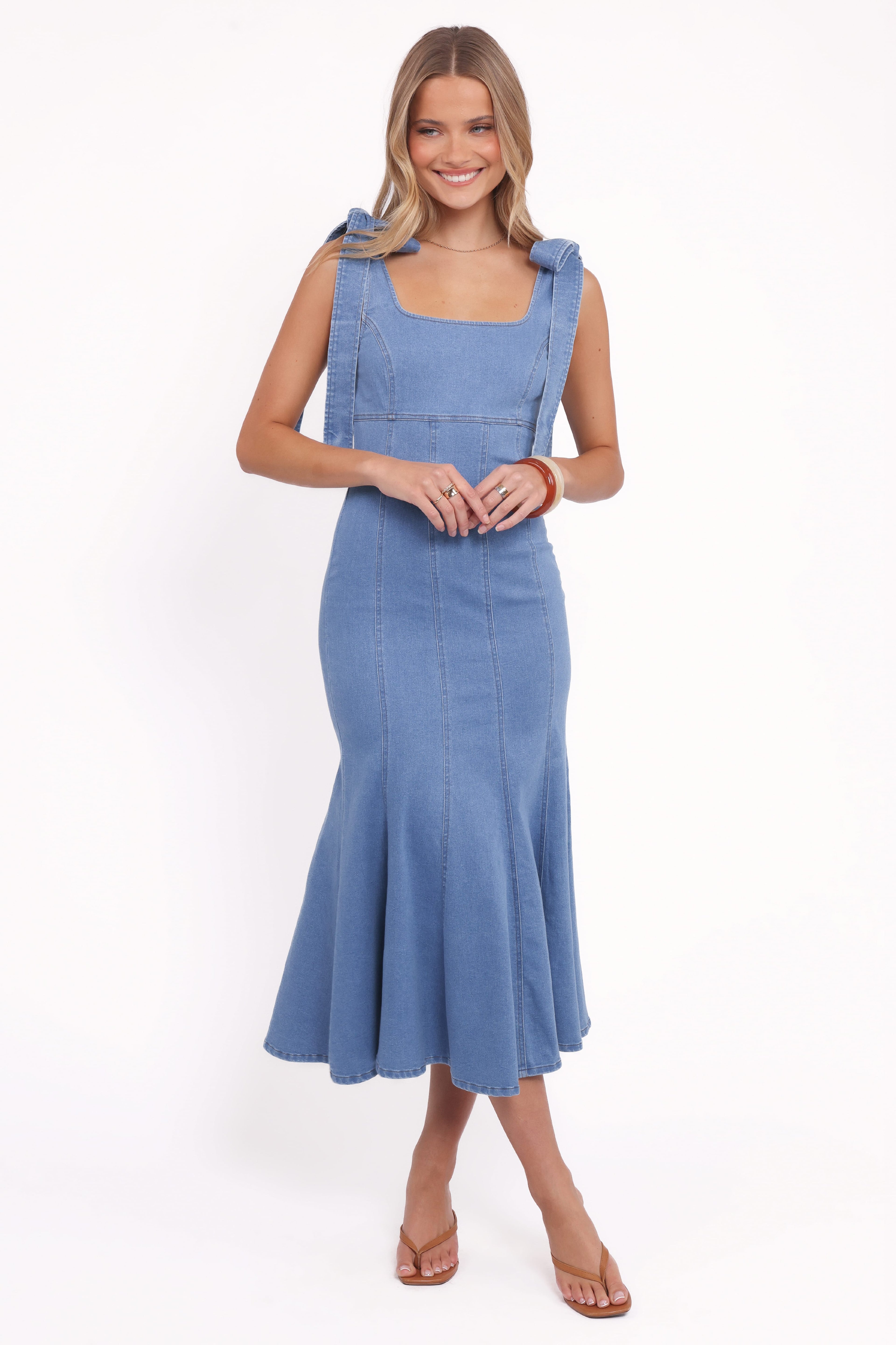Eugenia Midi Dress - Indigo Denim