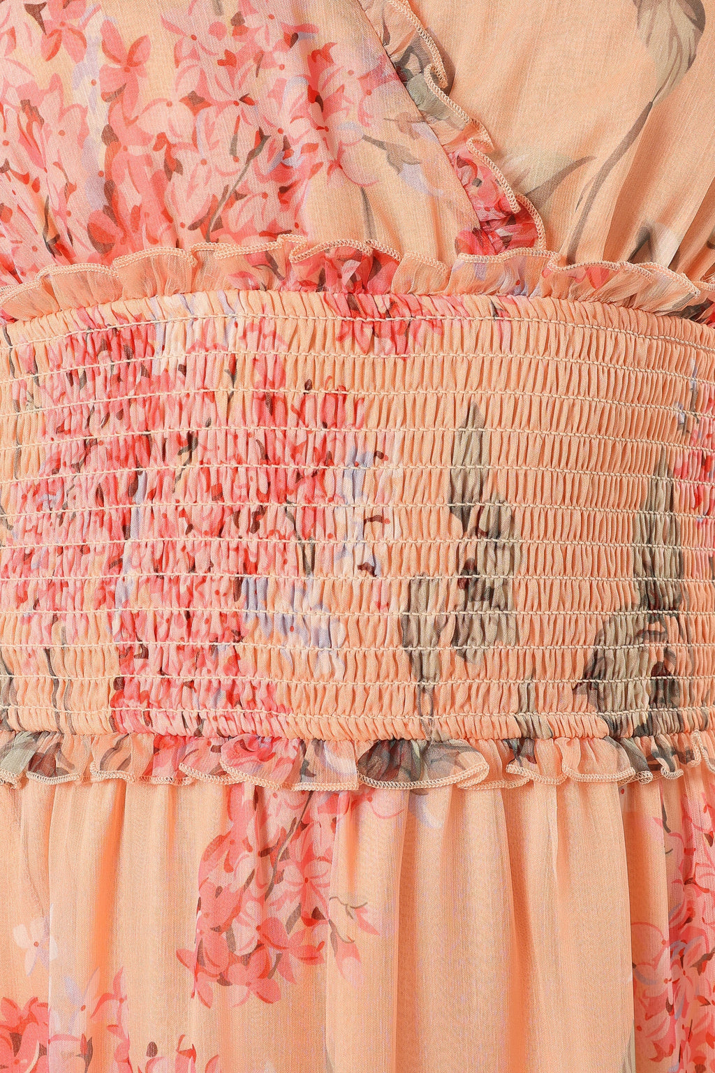 Fionna Maxi Dress - Peach Floral