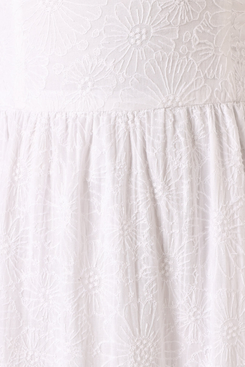 Florina Midi Dress - White Floral