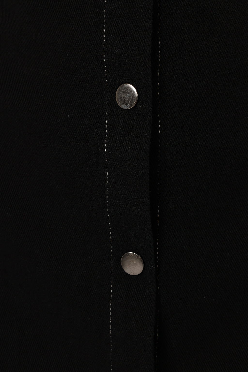 Hailey Denim Mini Dress - Black