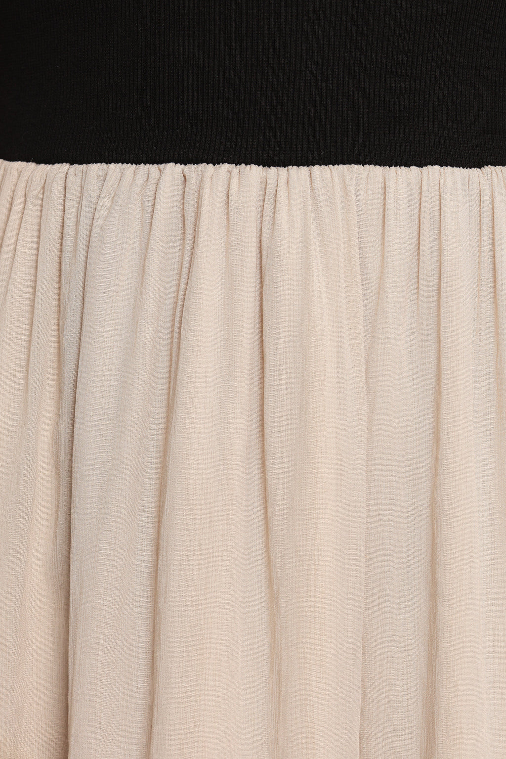 Isolde Midi Dress - Black/Beige