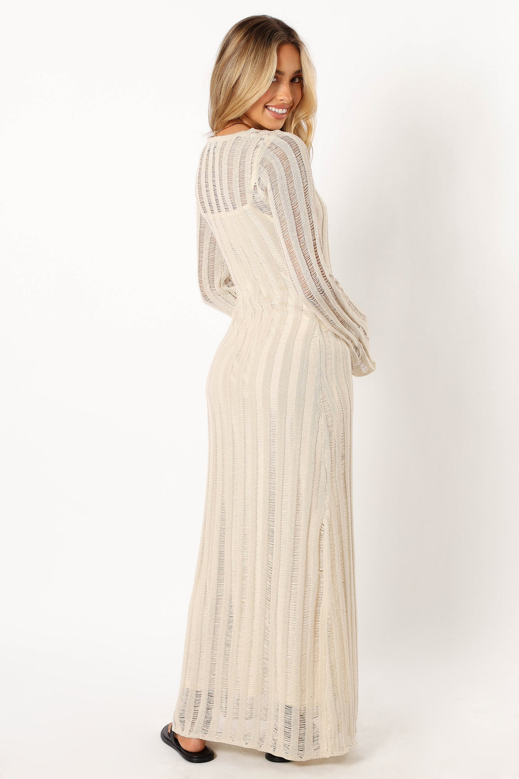 Jaye Long Sleeve Maxi Dress - Cream