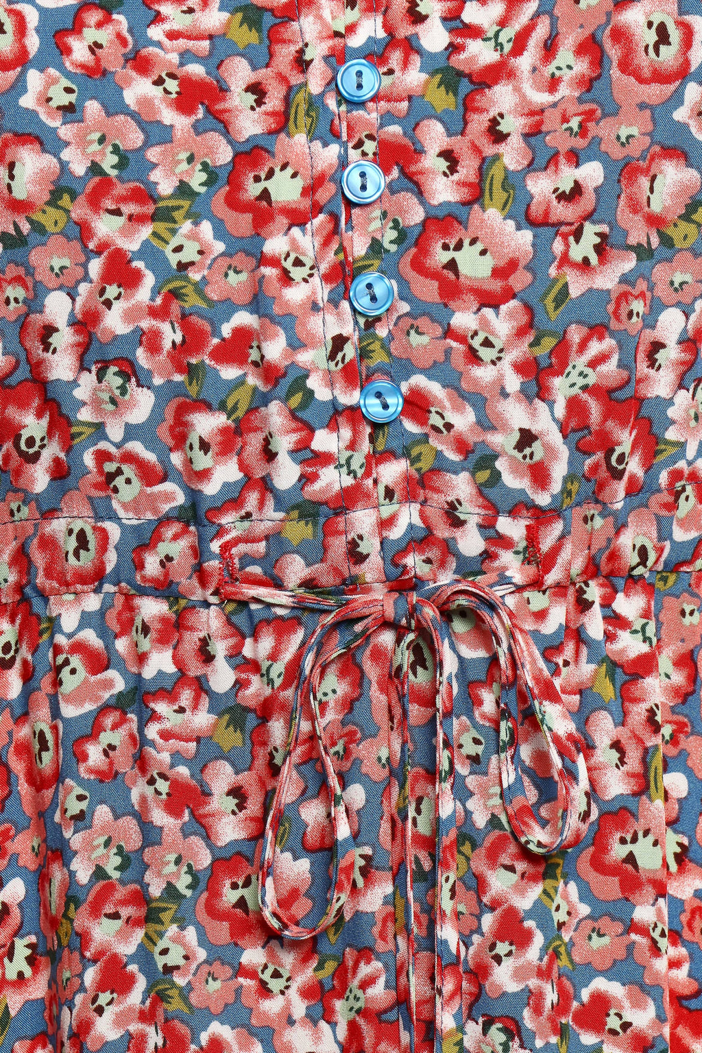 Kelda Dress - Blue Ditsy Floral