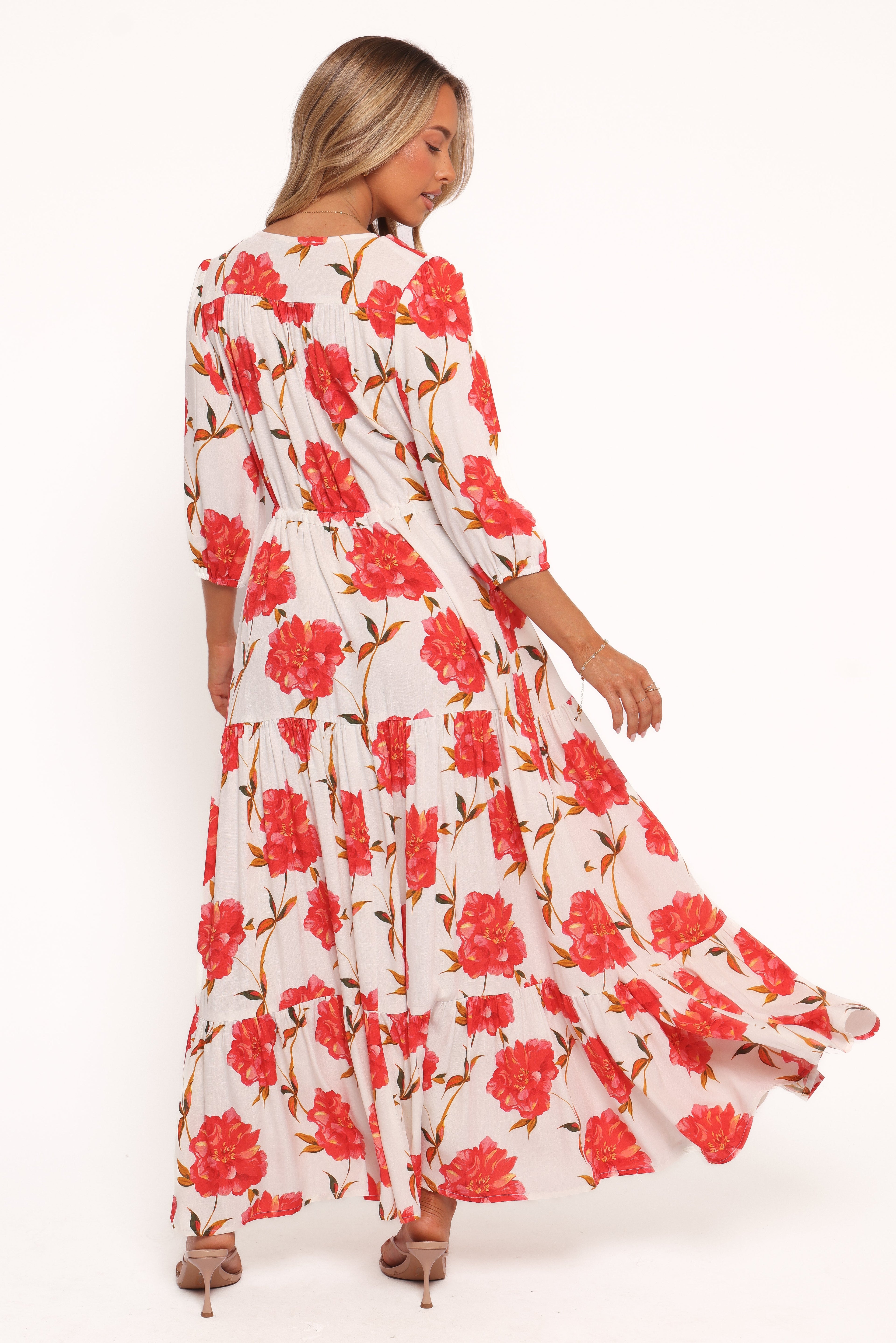 Kelda Dress - Red Floral