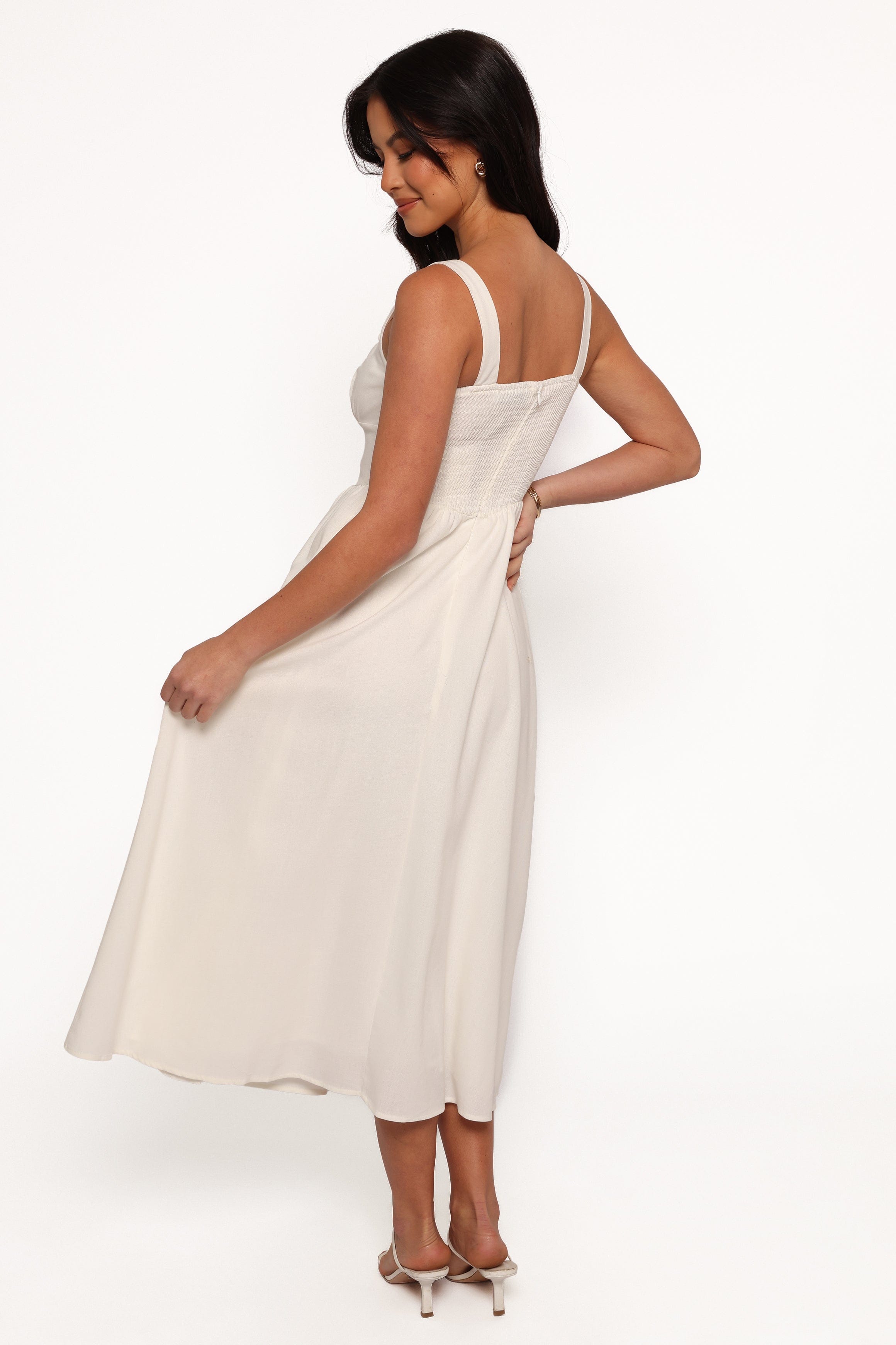 Kinslee Midi Dress - White
