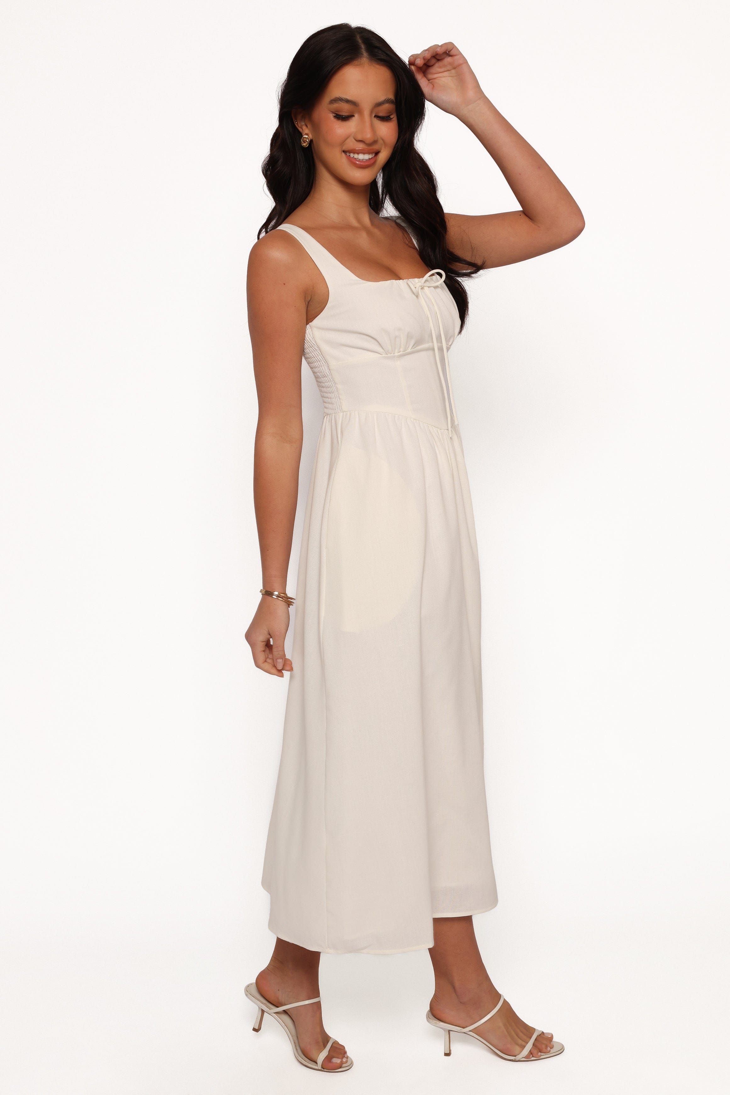 Kinslee Midi Dress - White