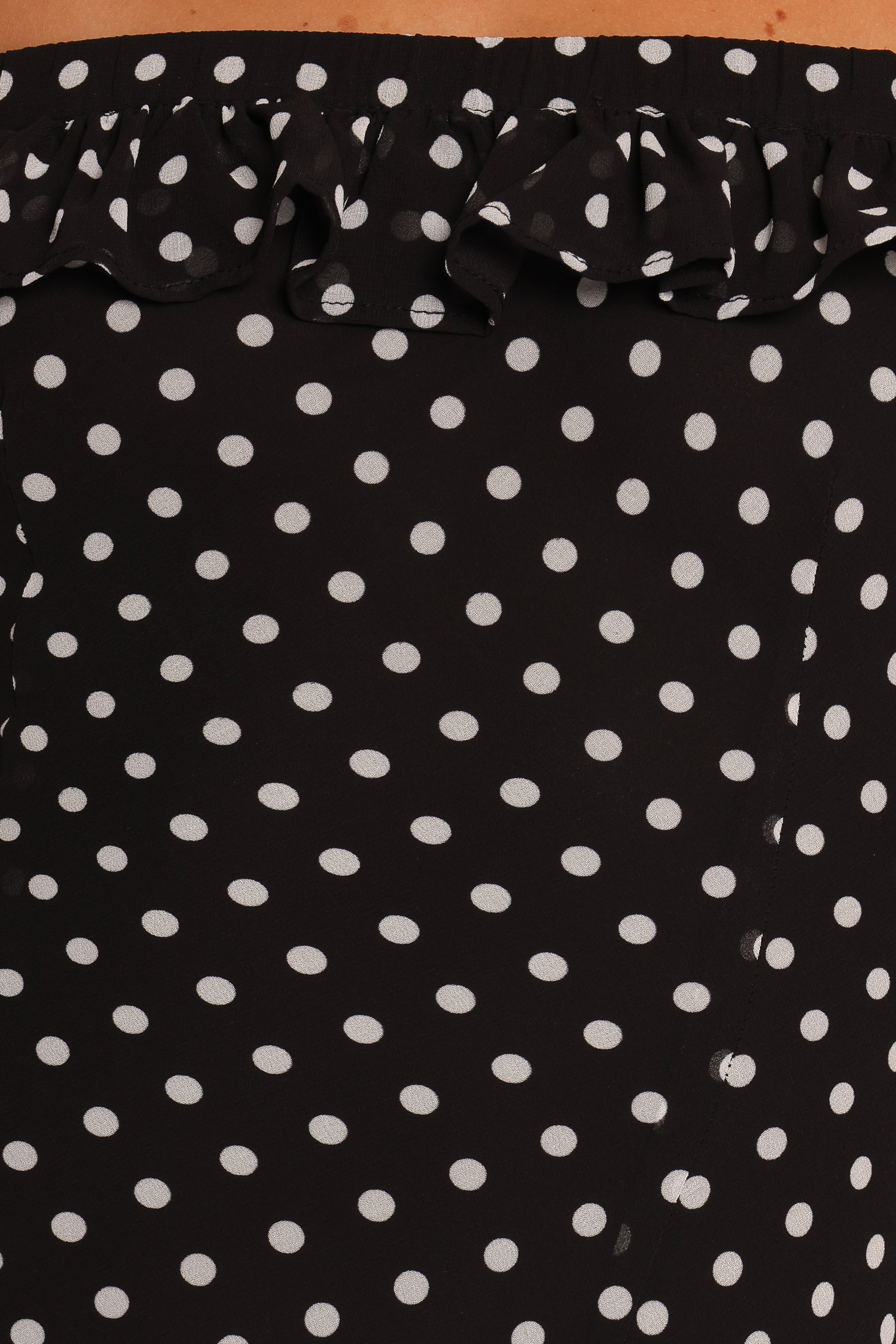 Layana Midi Dress - Black/White