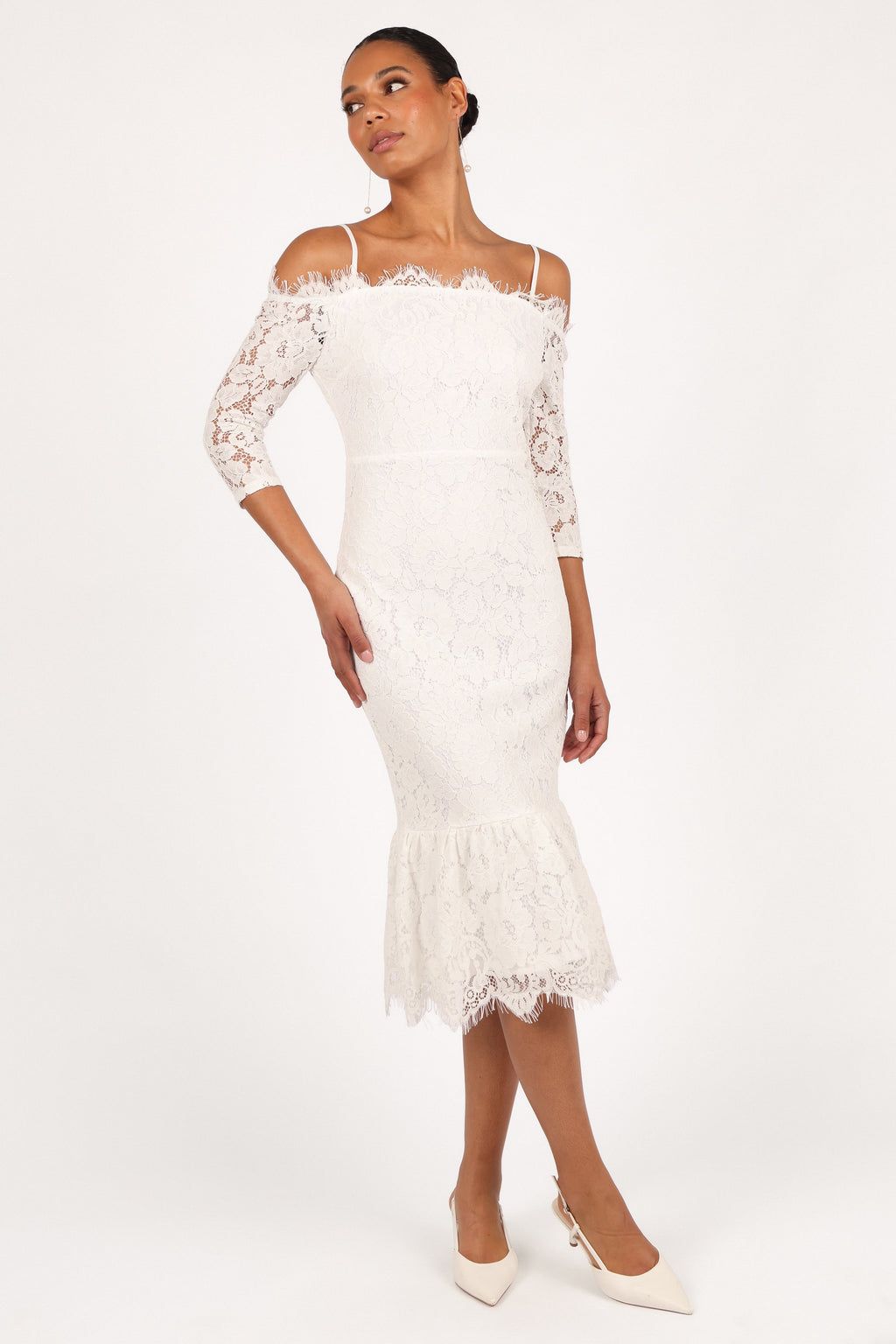 Lindy Midi Dress - White