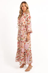 Micah Long Sleeve Midi Dress - Blush