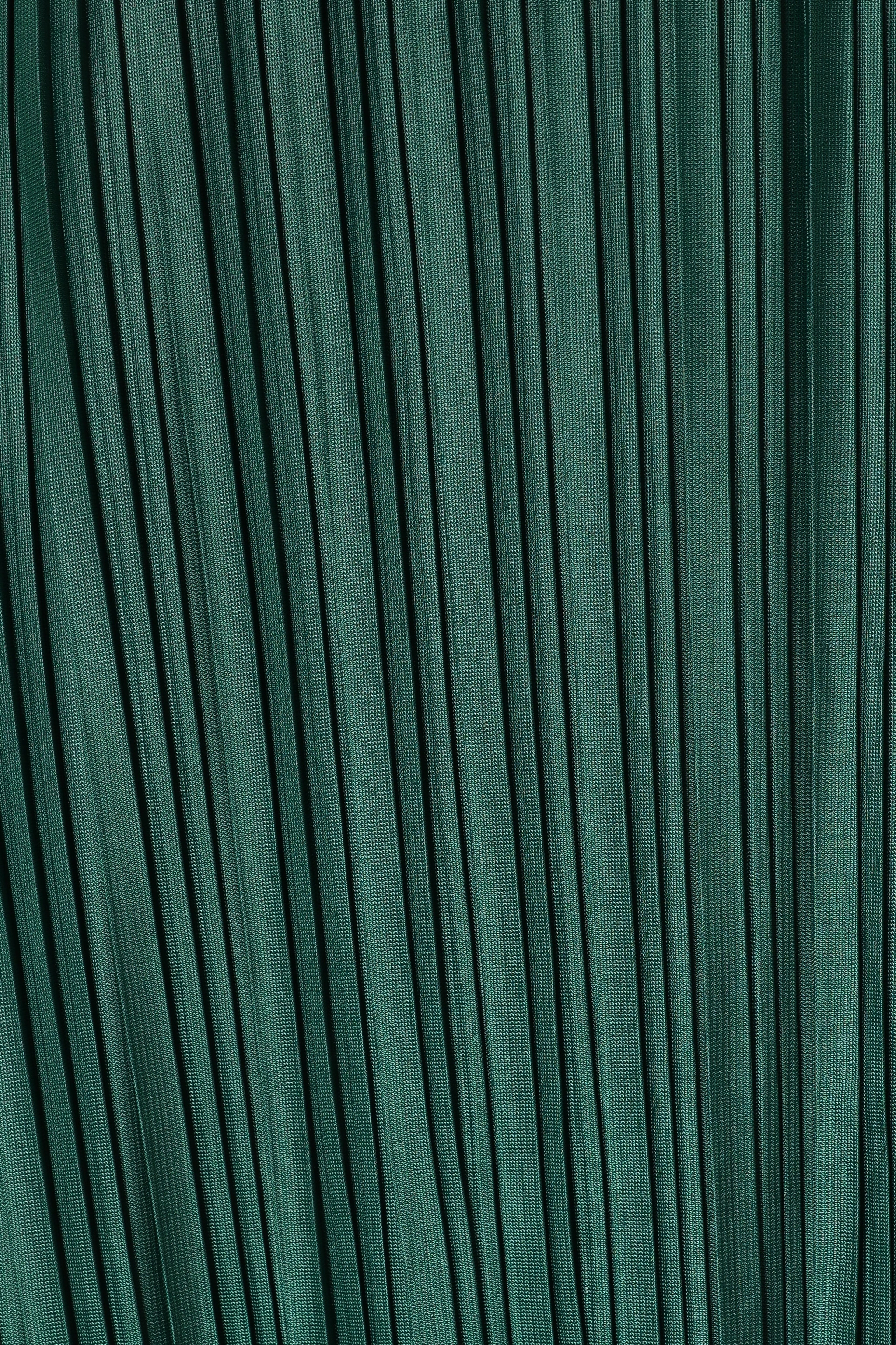 Neville Pleated Maxi Dress - Teal Green